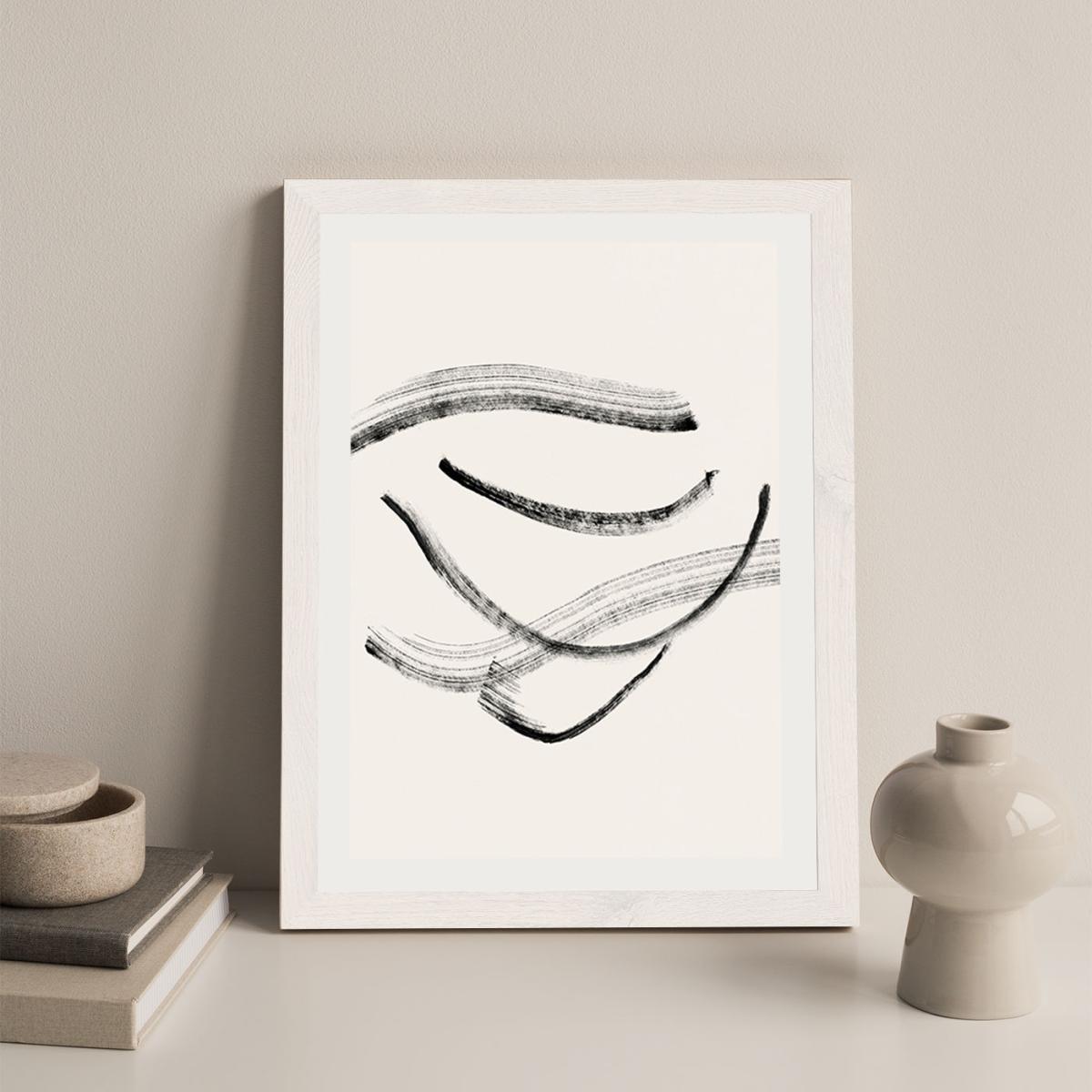Currents 2 Art Print White Frame – image 3