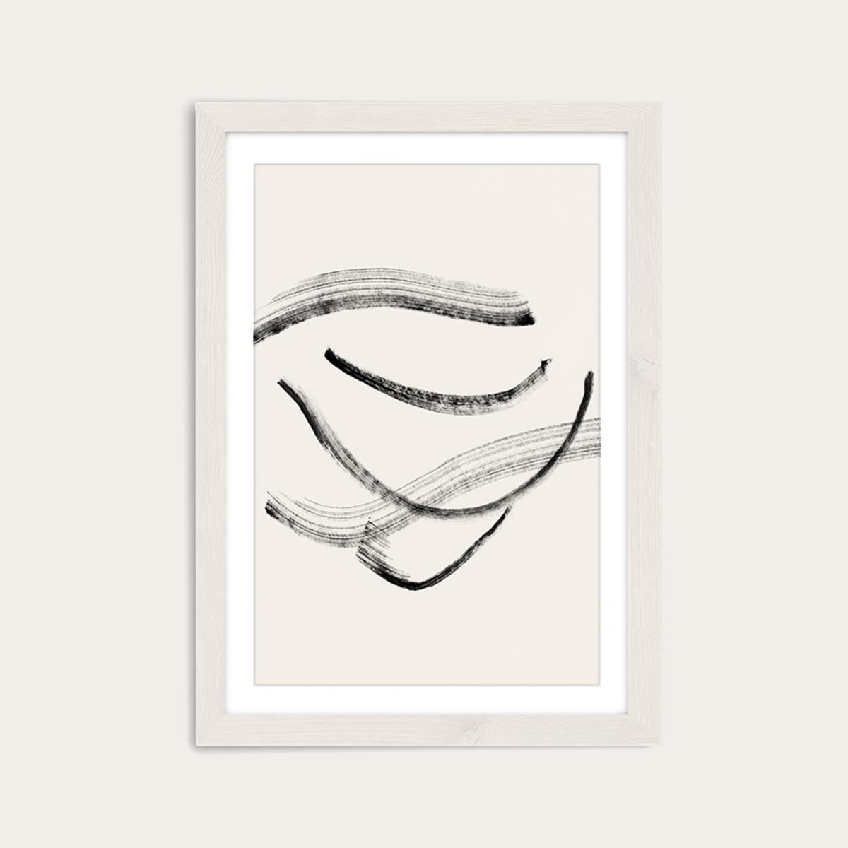 Currents 2 Art Print White Frame – image 1