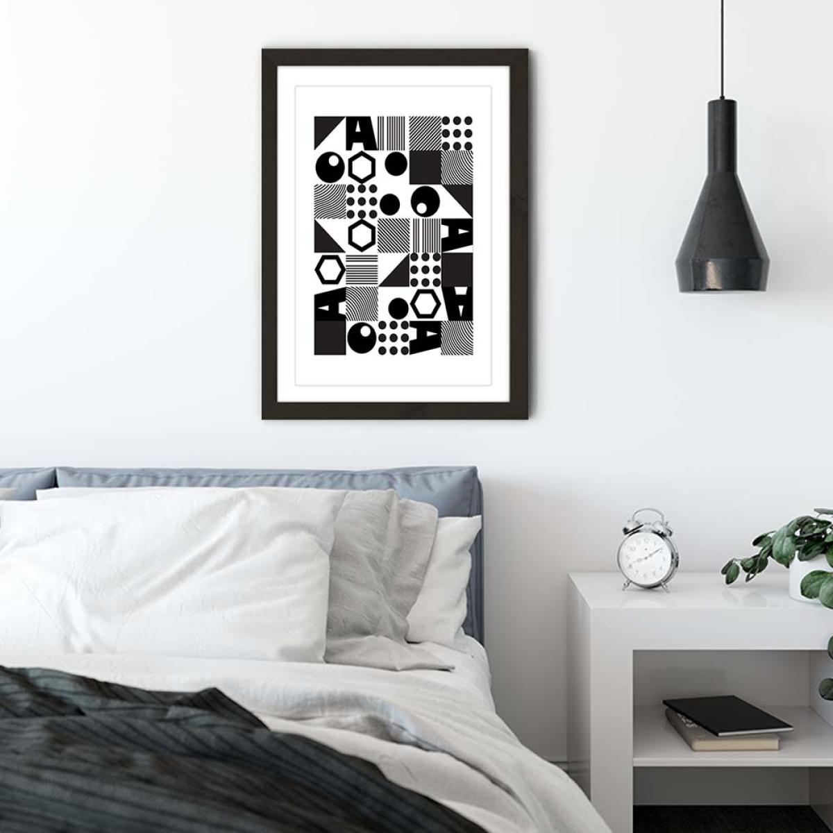 Black Frame Geometric II Art Print – image 7