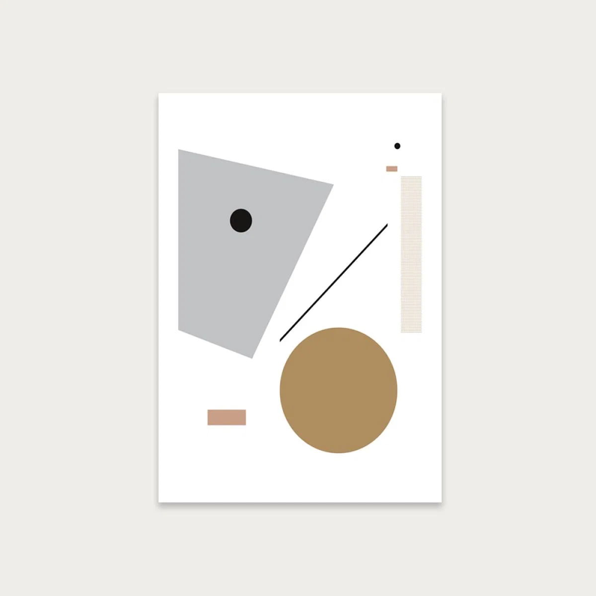 Minimal Geo 3 Art Print Unframed