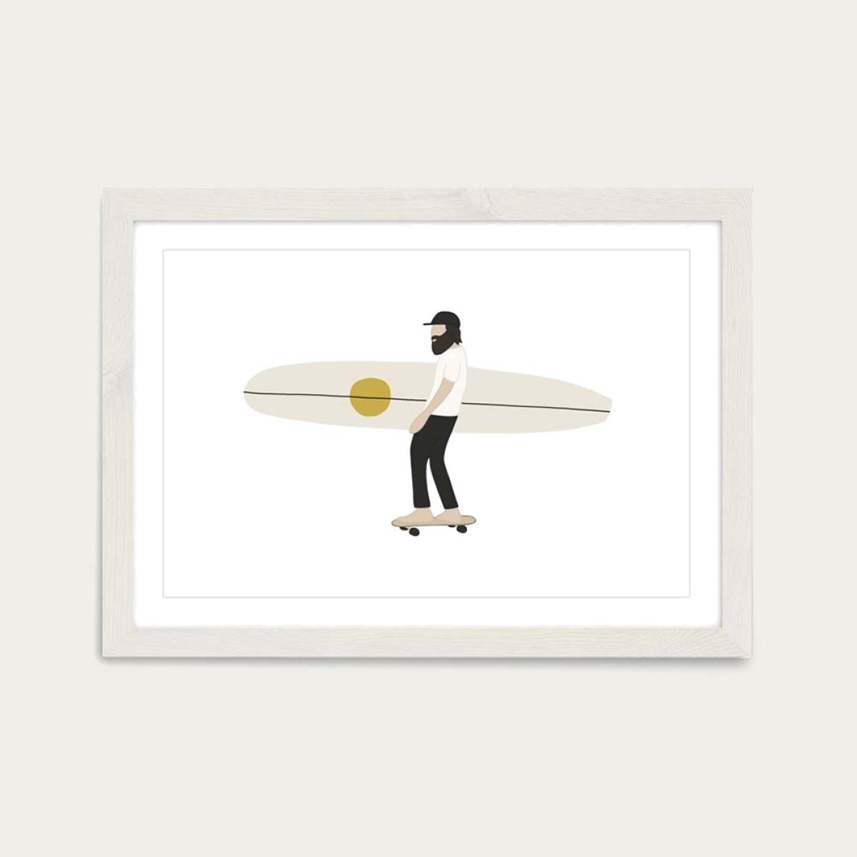 Keen Art Print White Frame – image 1