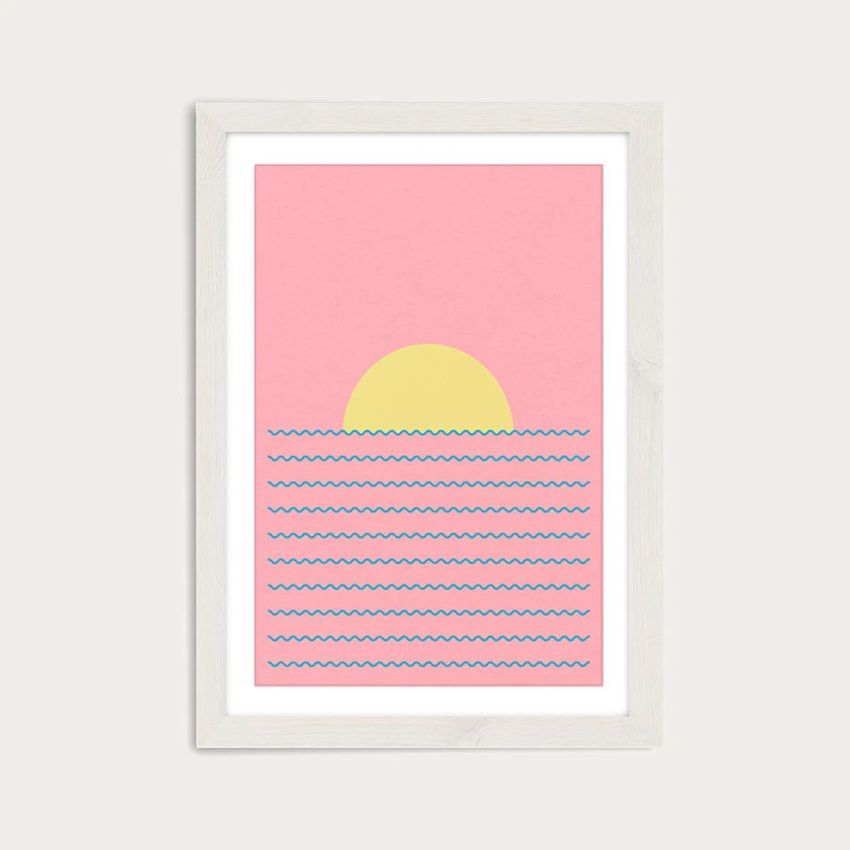 Every Day The Sun Rises Art Print White Frame – image 1