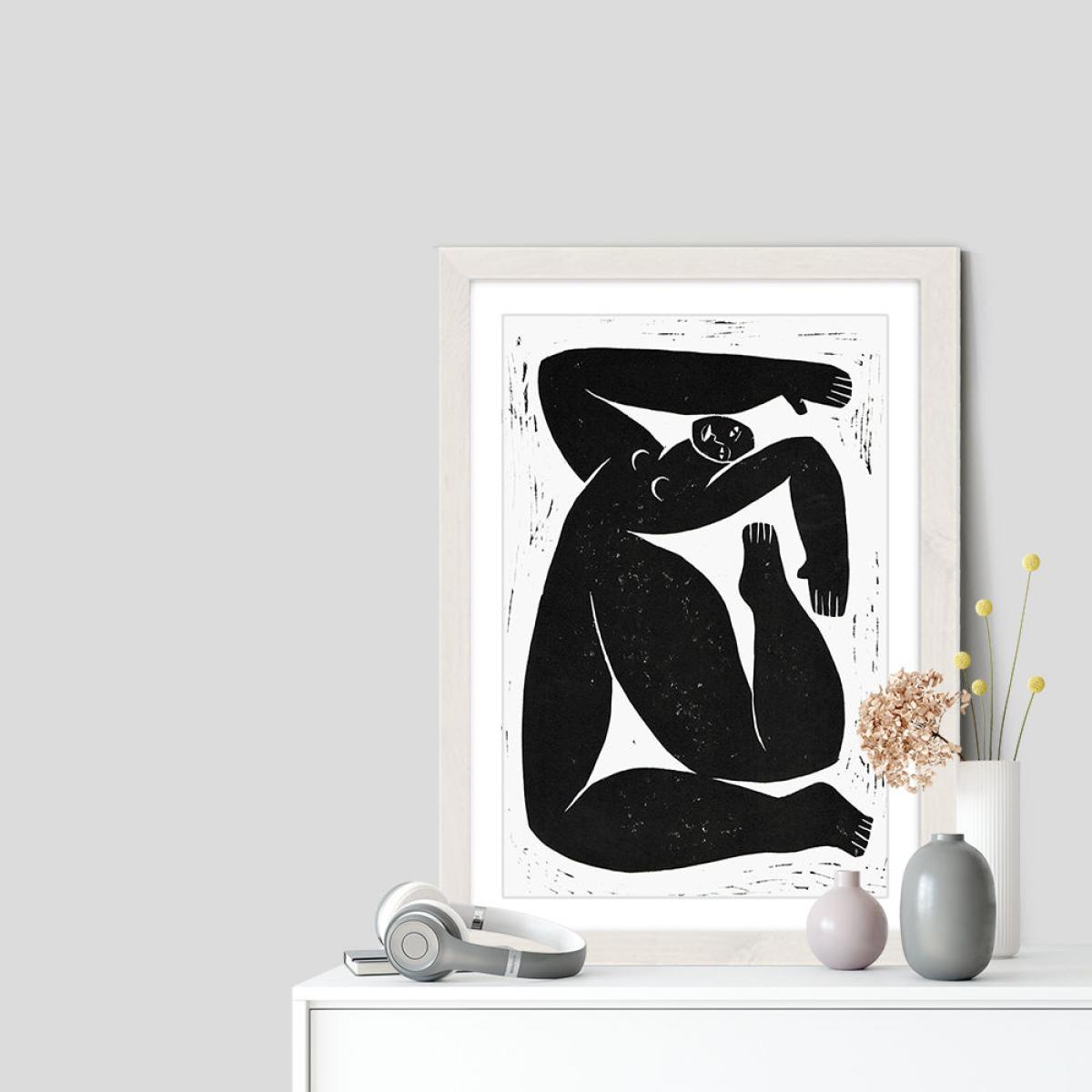 Choregraphic Character I Art Print White Frame – image 7