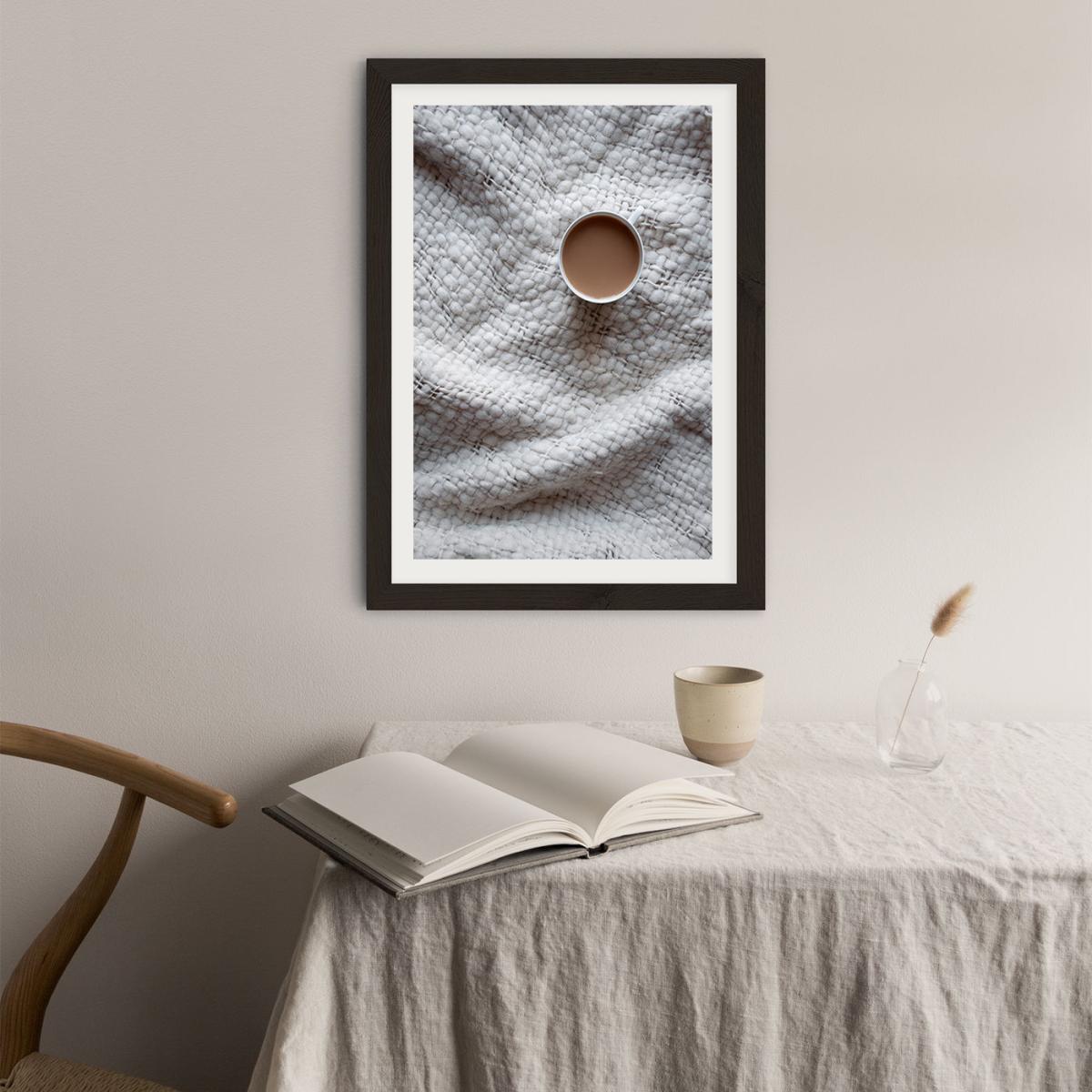 Beige Cozy Caramel Coffee Dreams Art Print Black Frame – image 5