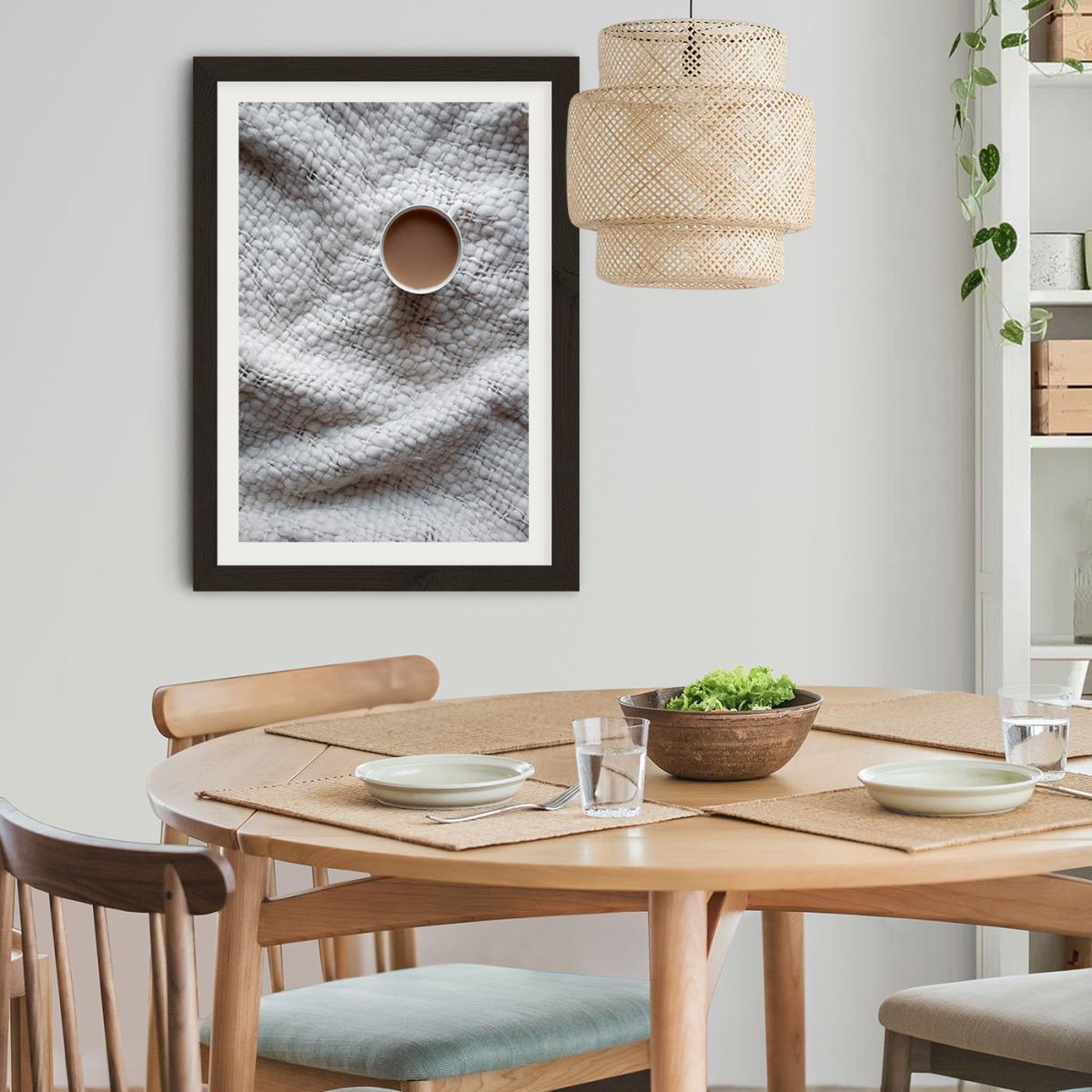 Beige Cozy Caramel Coffee Dreams Art Print Black Frame – image 6