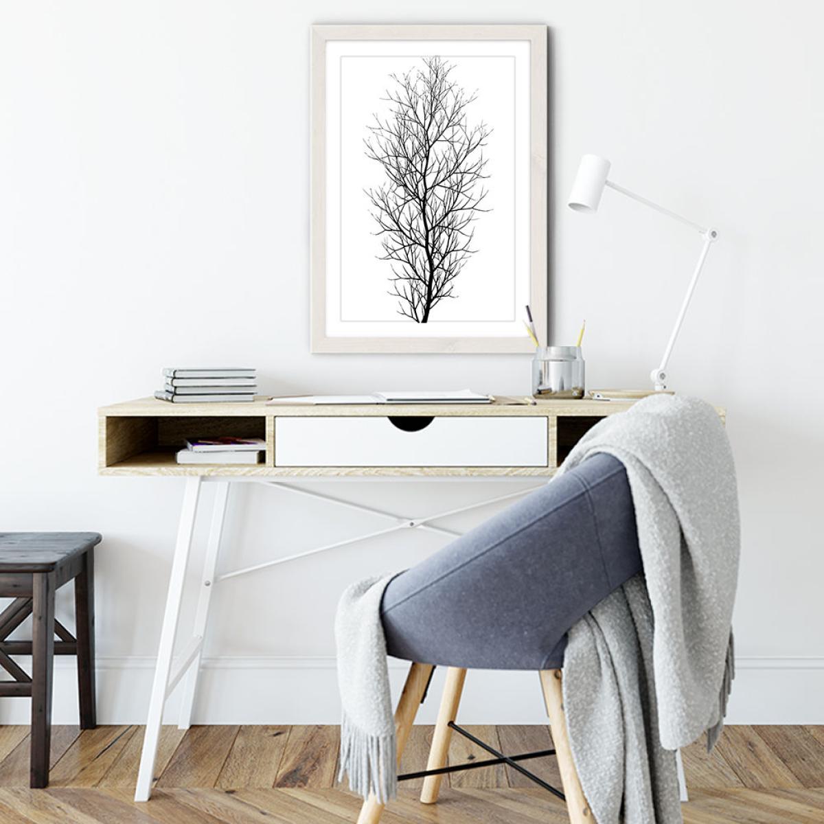 The Black Tree Art Print White Frame – image 3