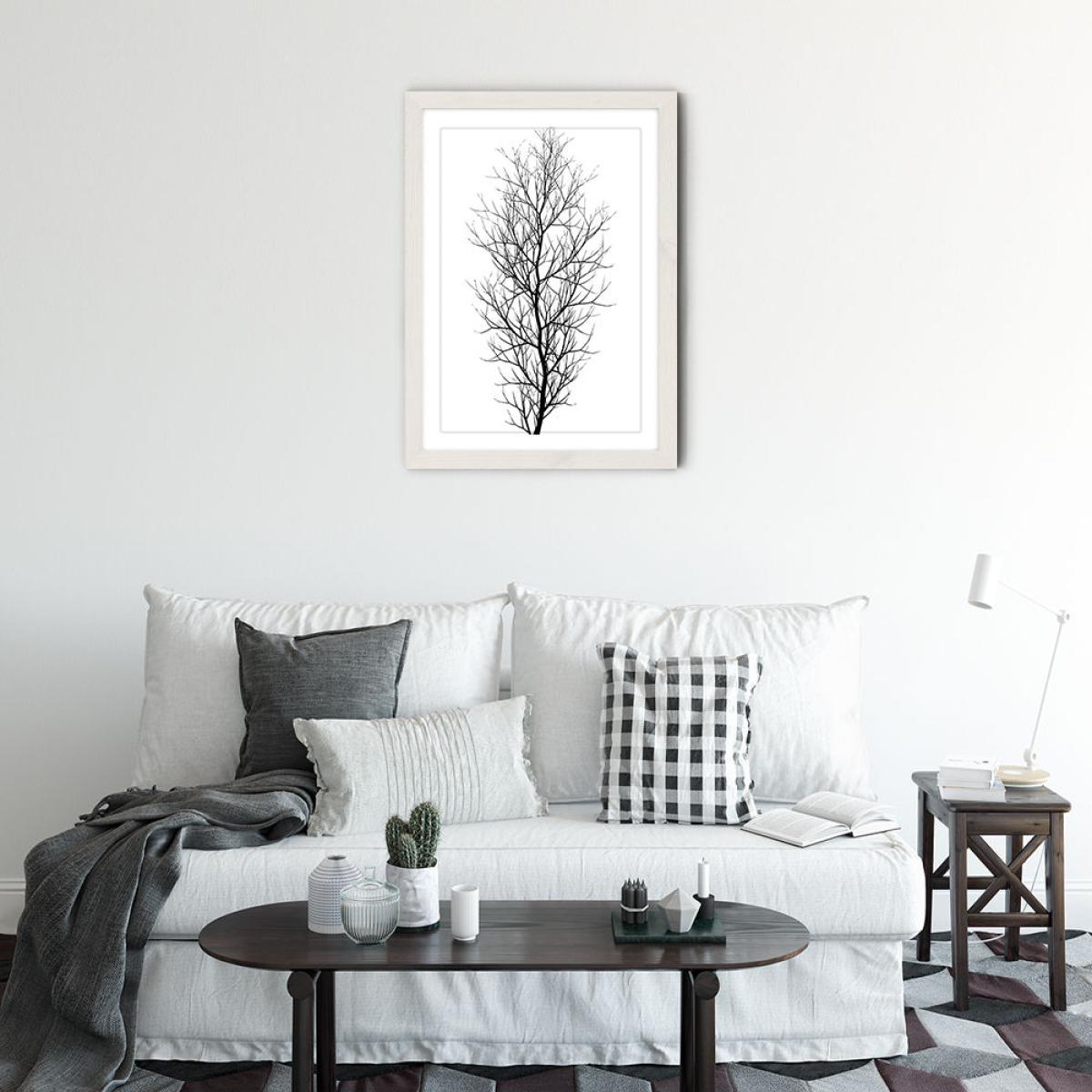 The Black Tree Art Print White Frame – image 4