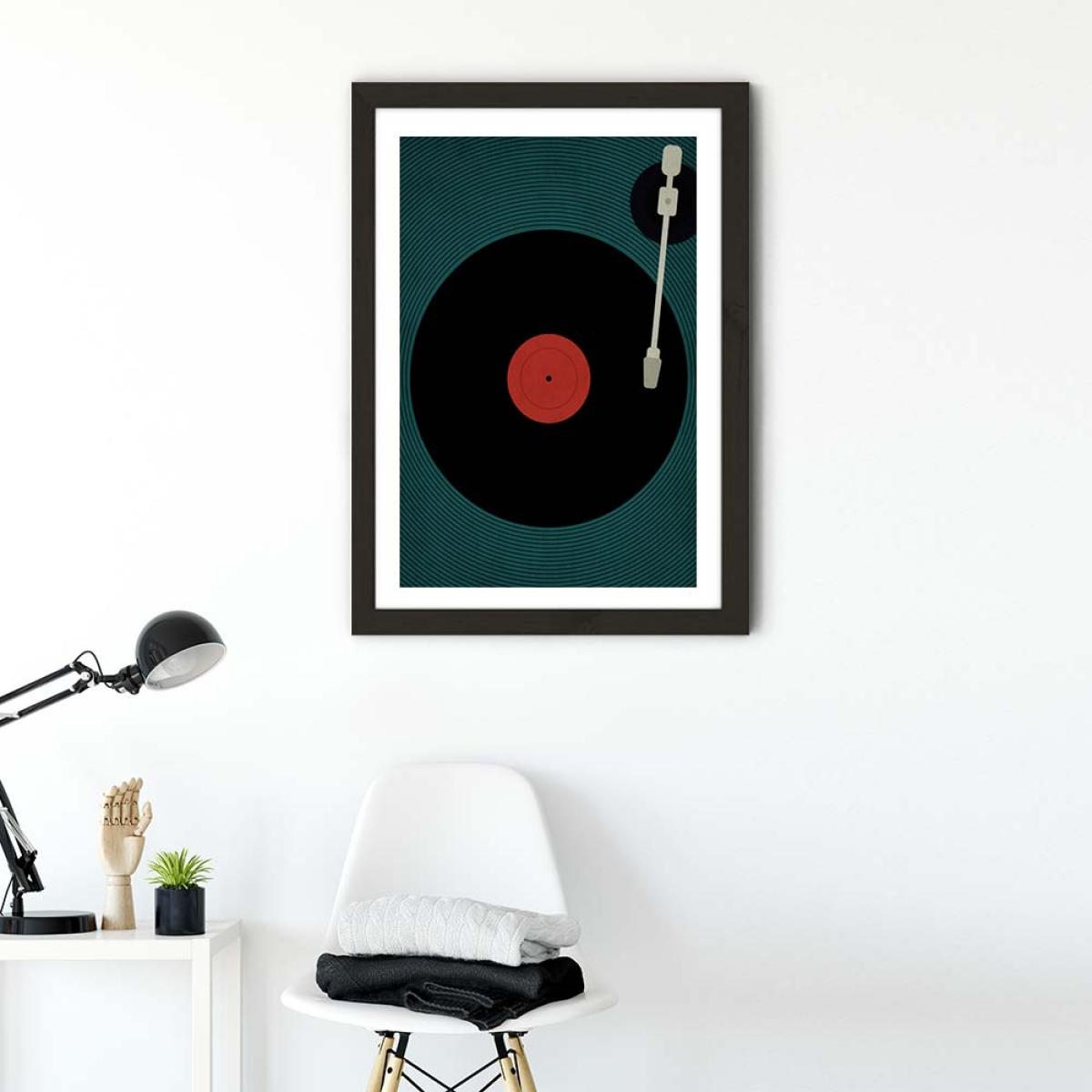 The Record Art Print Black Frame – image 2