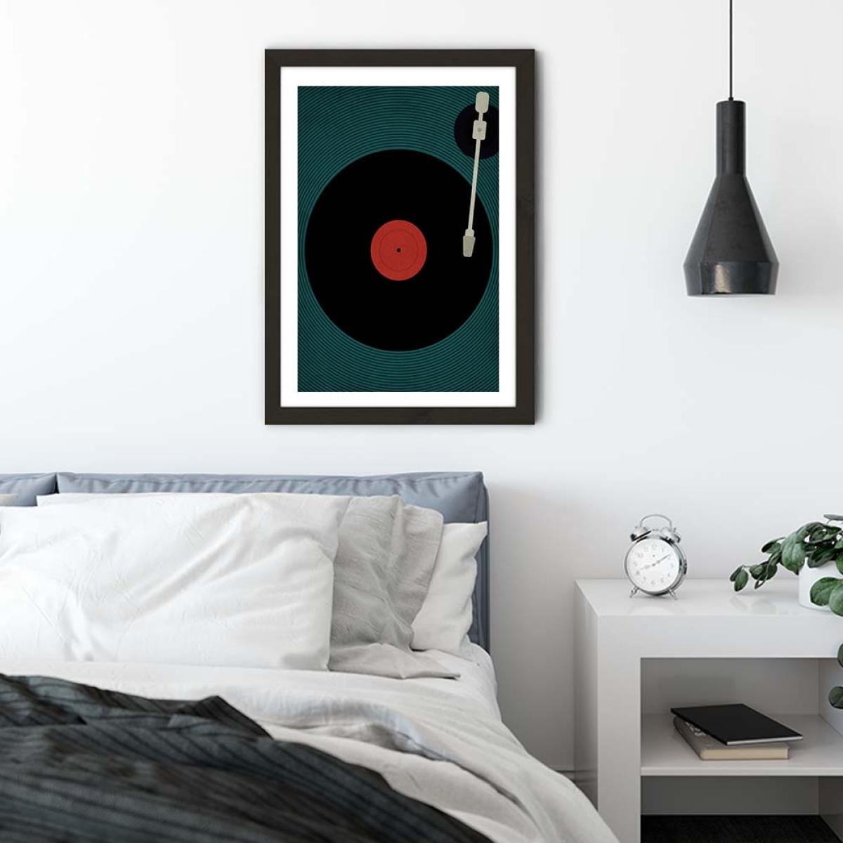 The Record Art Print Black Frame – image 4