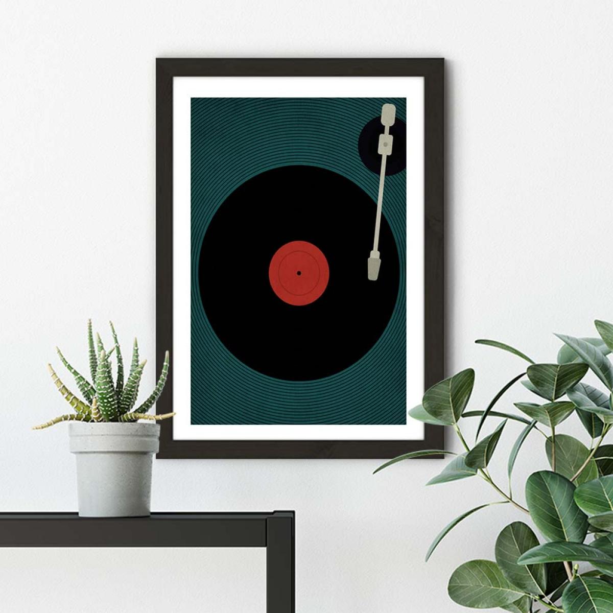 The Record Art Print Black Frame – image 5