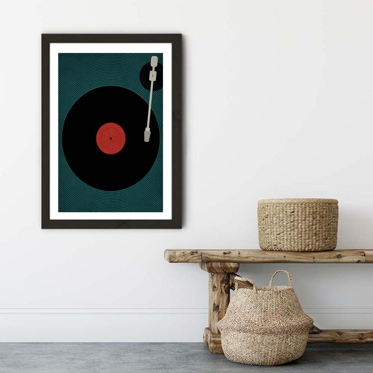 The Record Art Print Black Frame – image 6