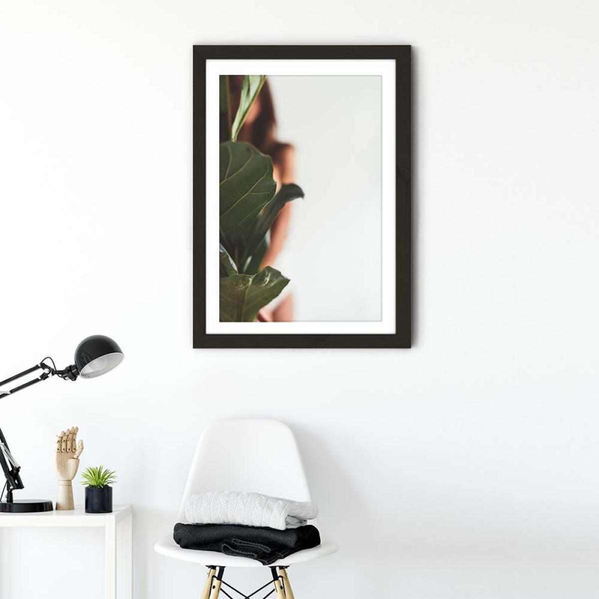 Ficus Lyrata 1 Art Print Black Frame – image 2