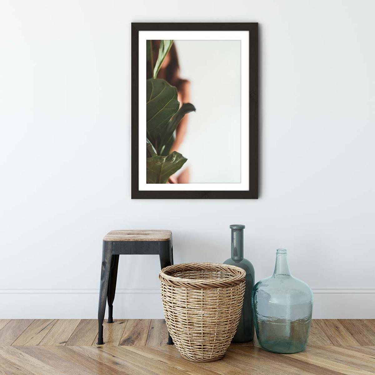 Ficus Lyrata 1 Art Print Black Frame – image 3