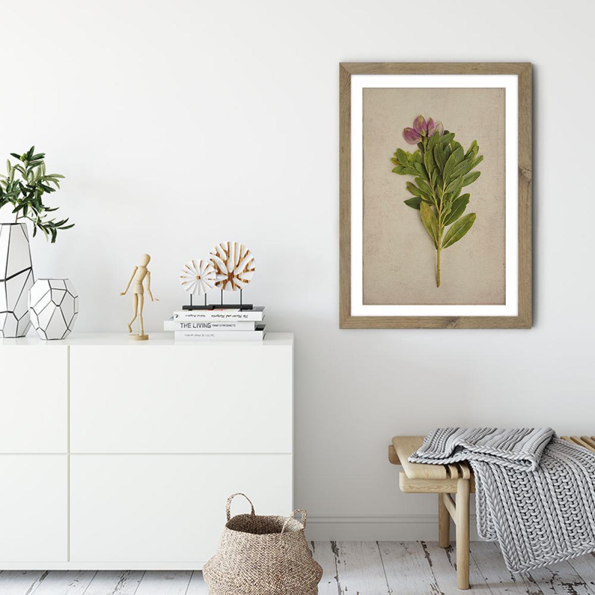 Fynbos 6 Art Print Oak Frame – image 3