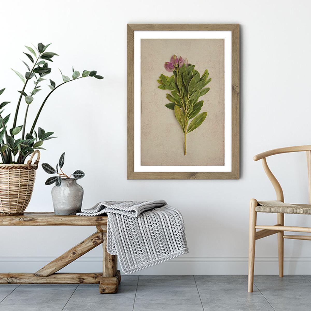 Fynbos 6 Art Print Oak Frame – image 4
