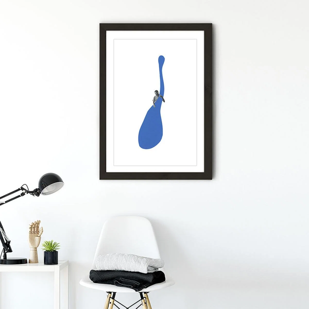 The Blues Art Print Black Frame – image 2