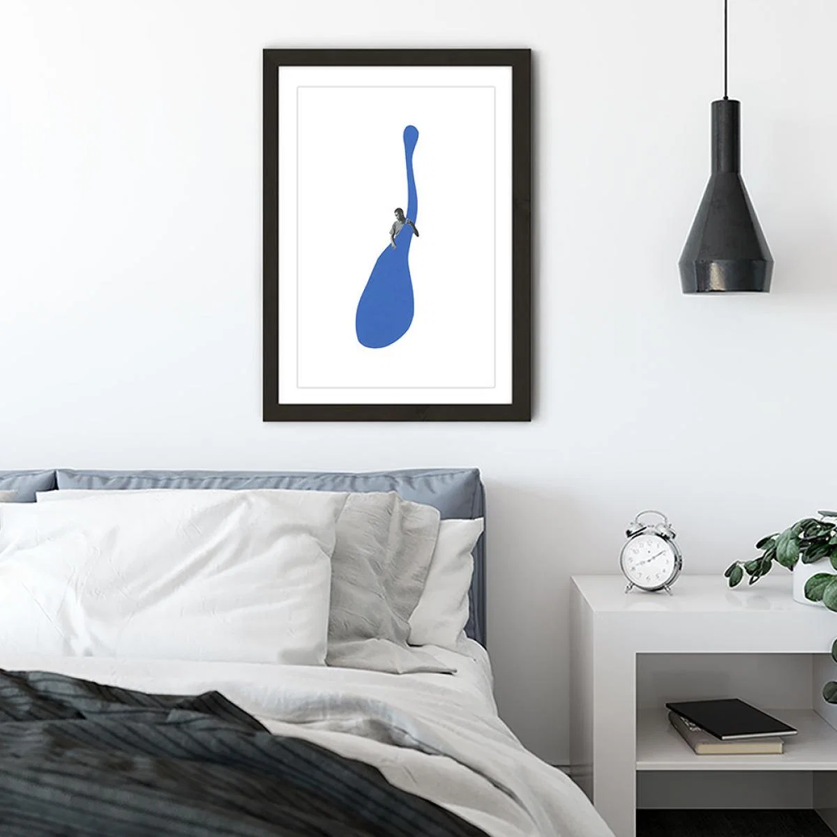 The Blues Art Print Black Frame – image 4