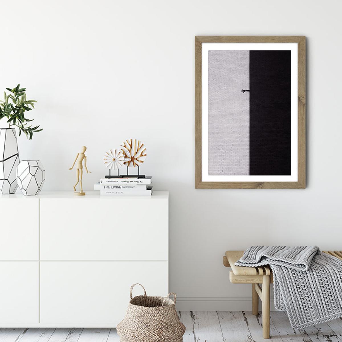 Reach Out Art Print Oak Frame – image 2
