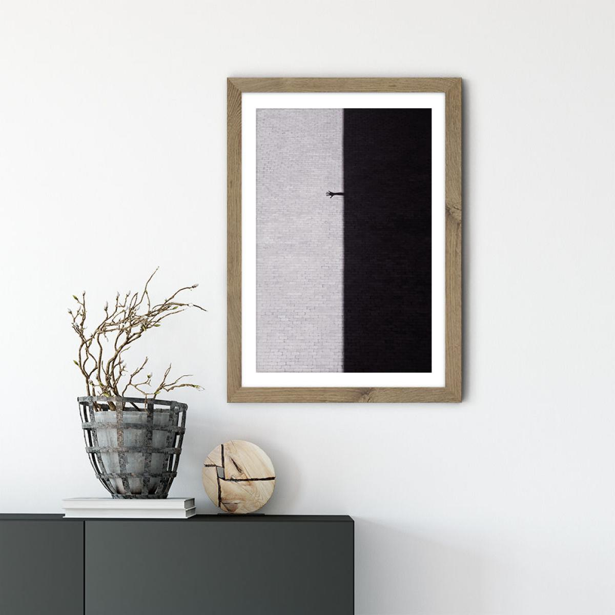 Reach Out Art Print Oak Frame – image 3