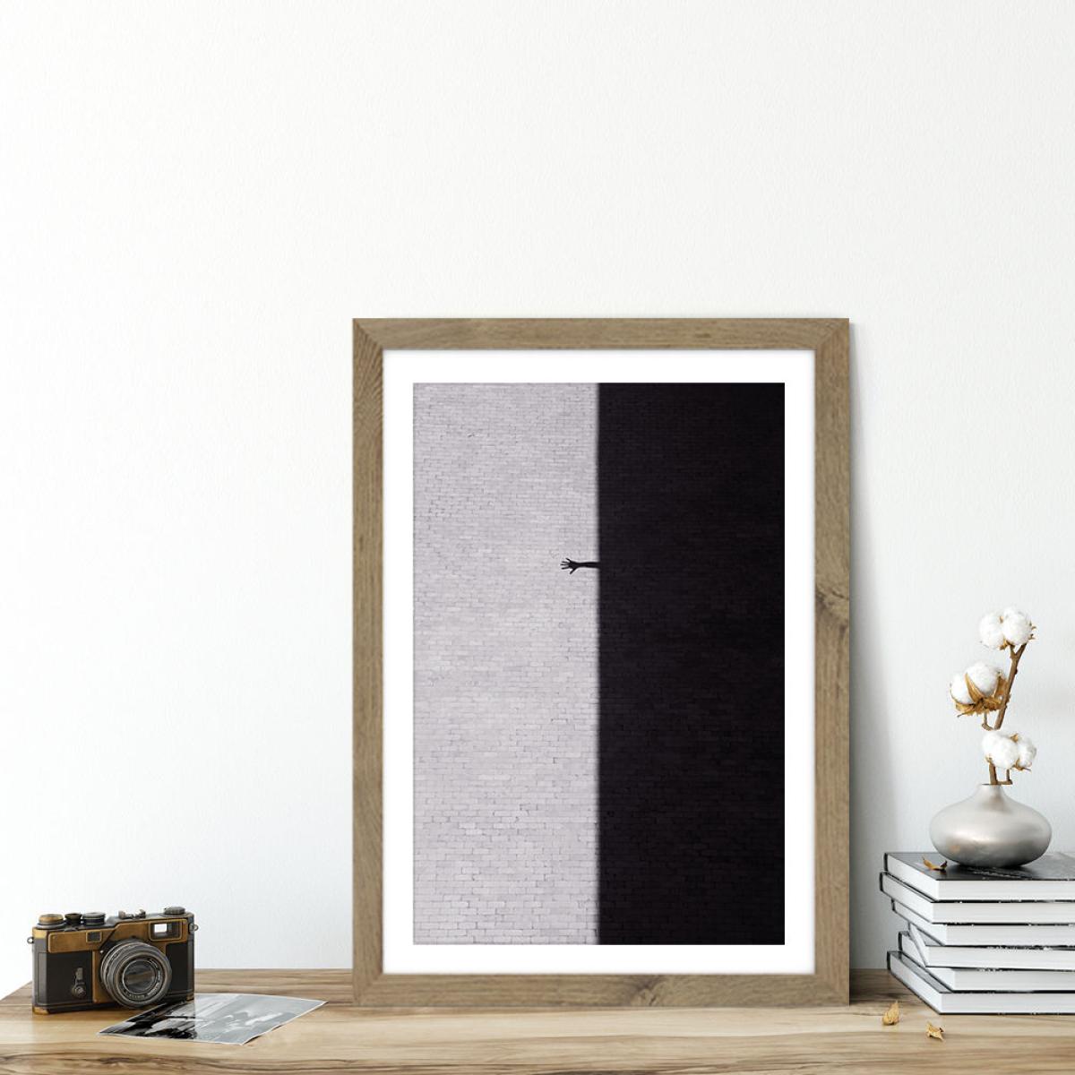 Reach Out Art Print Oak Frame – image 4