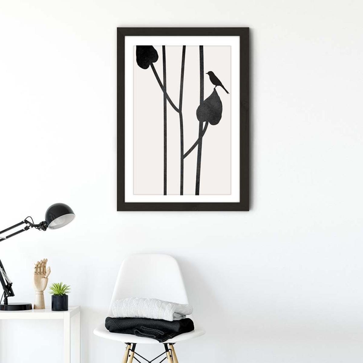 Beauty Of Silence Art Print Black Frame – image 2