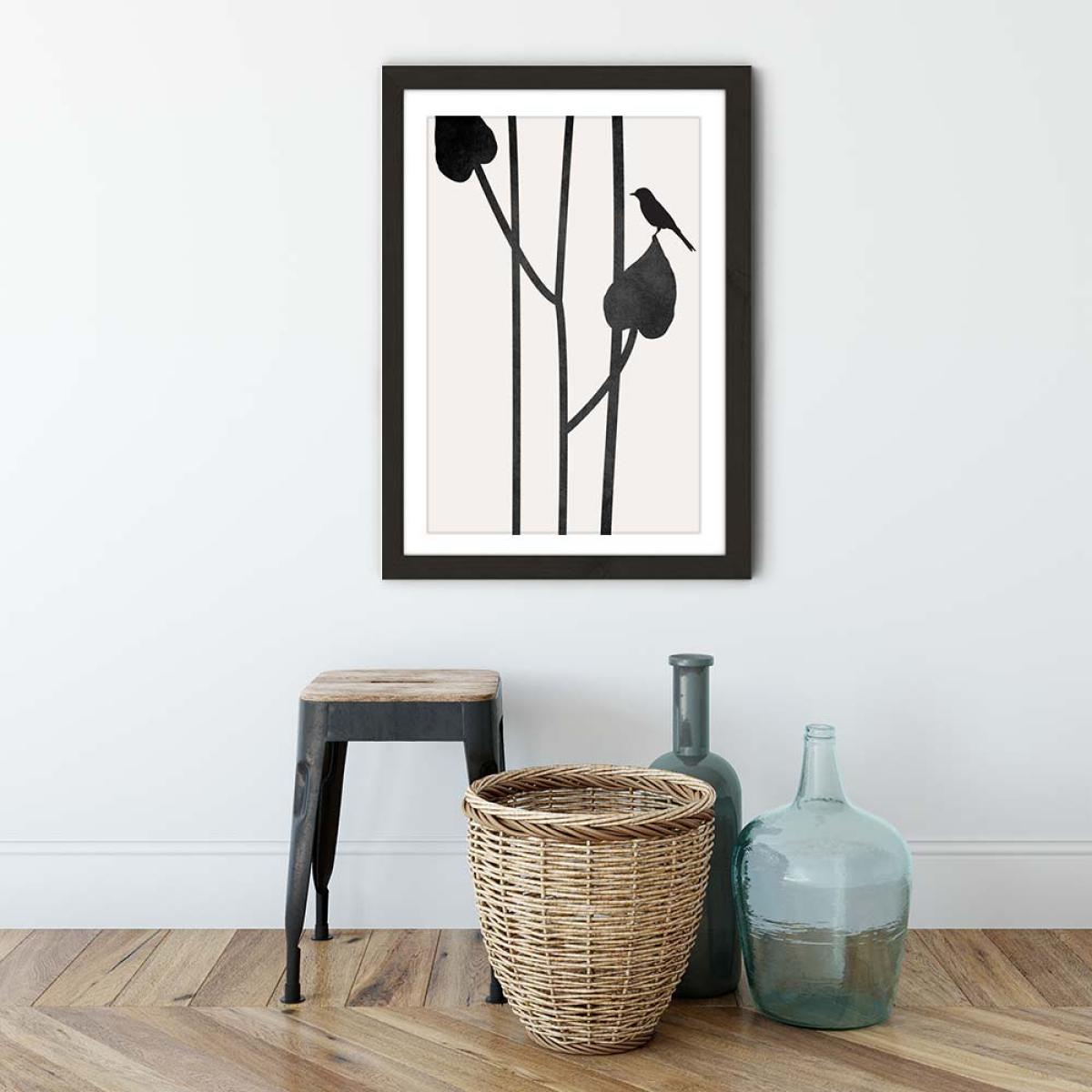 Beauty Of Silence Art Print Black Frame – image 3