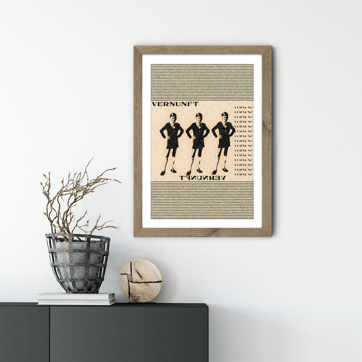 Die Vernunft Art Print Oak Frame – image 2