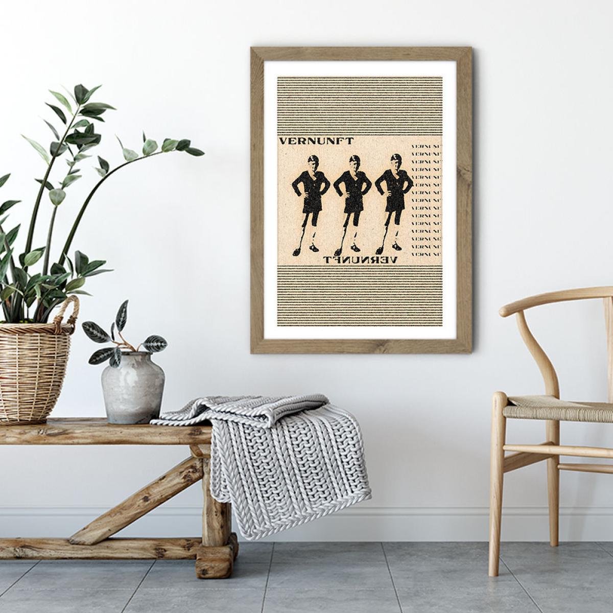 Die Vernunft Art Print Oak Frame – image 4