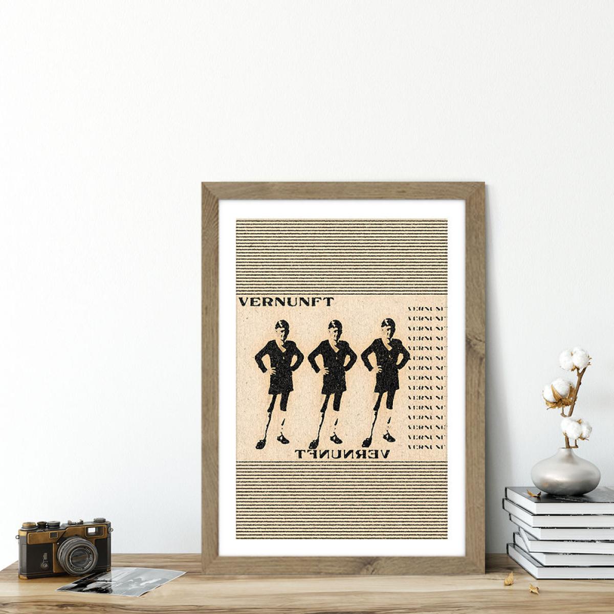 Die Vernunft Art Print Oak Frame – image 5