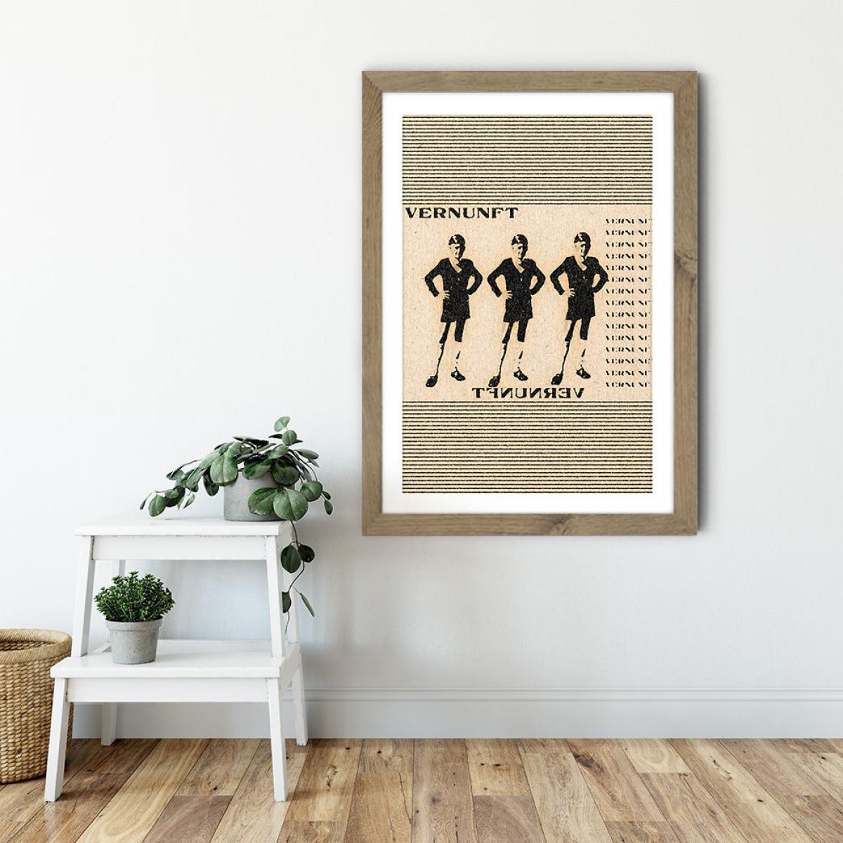 Die Vernunft Art Print Oak Frame – image 6
