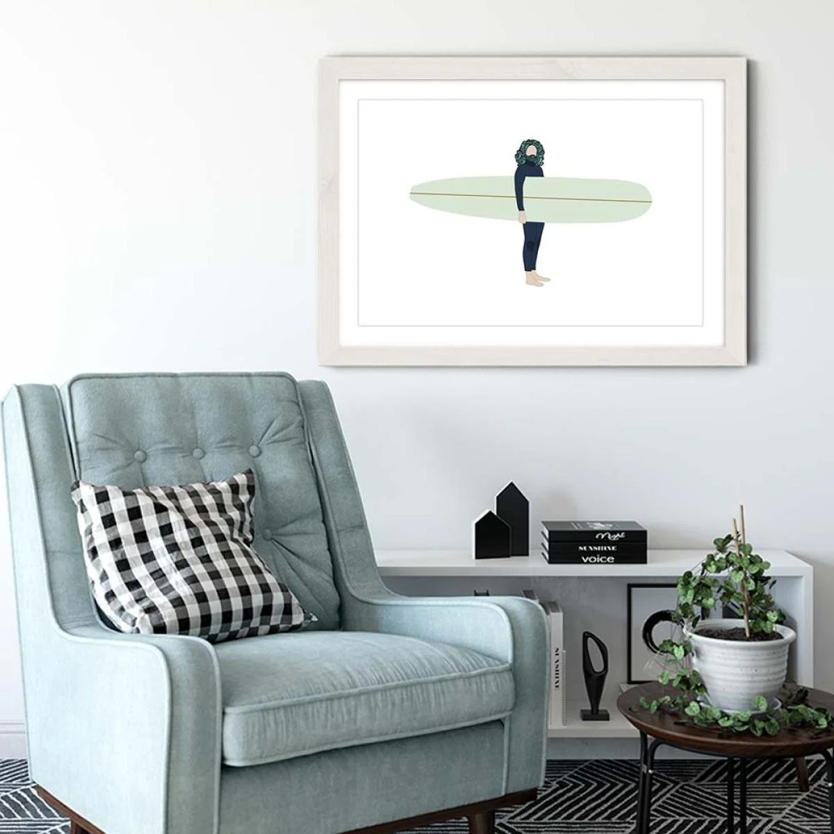 Mer Art Print White Frame – image 4