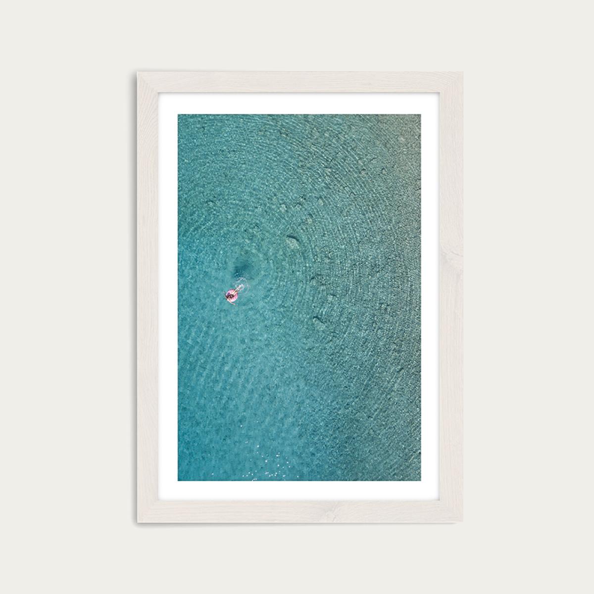 Water Candy Art Print White Frame – image 1