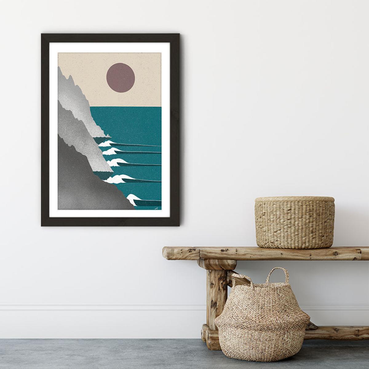 Rocks Ahead Art Print Black Frame – image 7