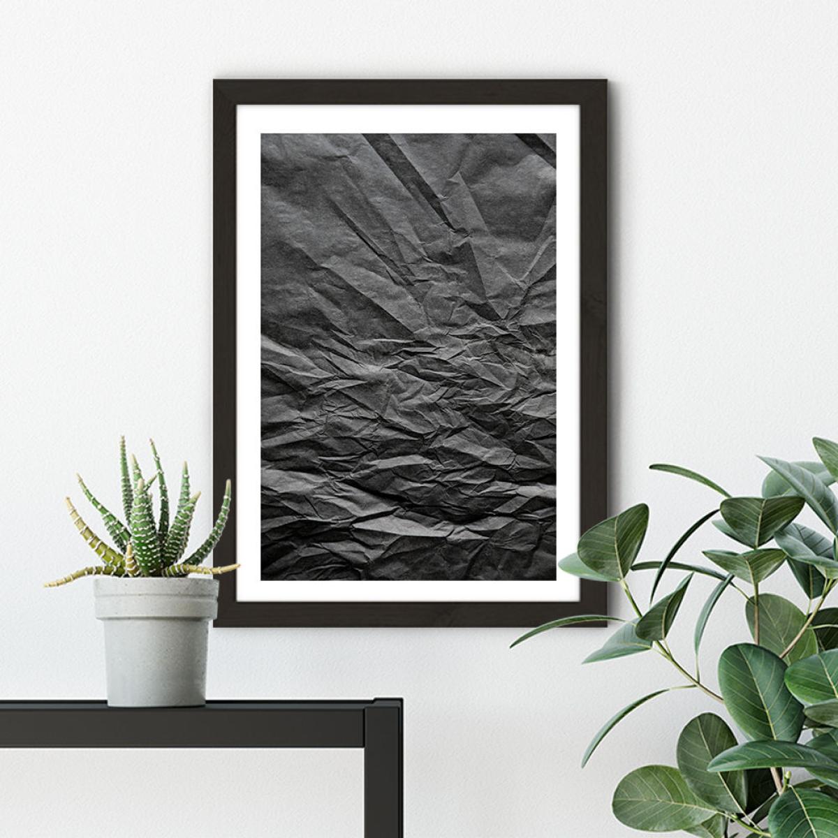 Black Paper Landscape Art Print Black Frame – image 5
