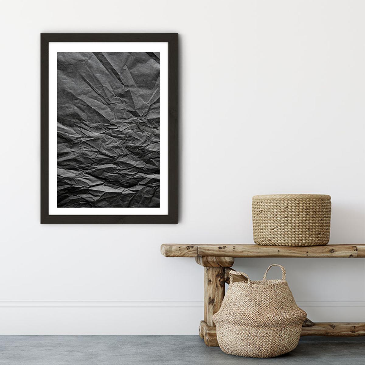 Black Paper Landscape Art Print Black Frame – image 6