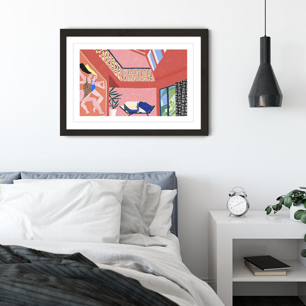Flat Flat Art Print Black Frame – image 5