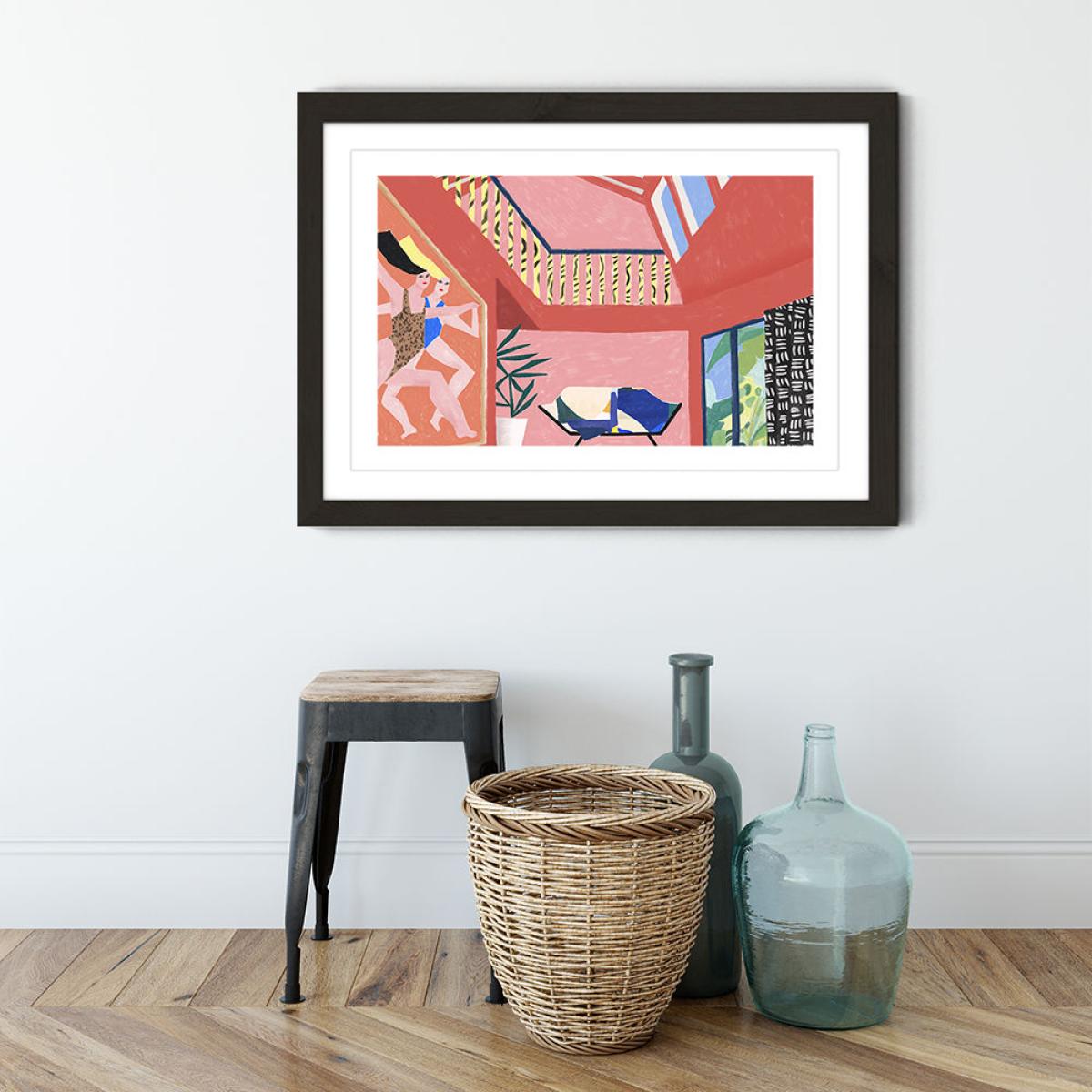 Flat Flat Art Print Black Frame – image 6