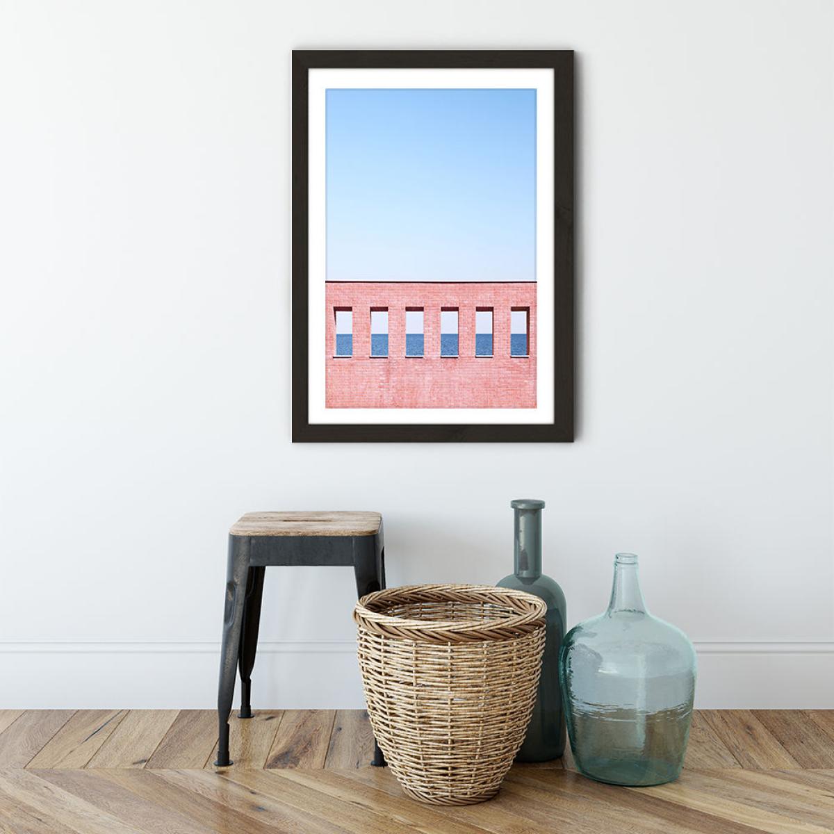 Sea View Art Print Black Frame – image 3
