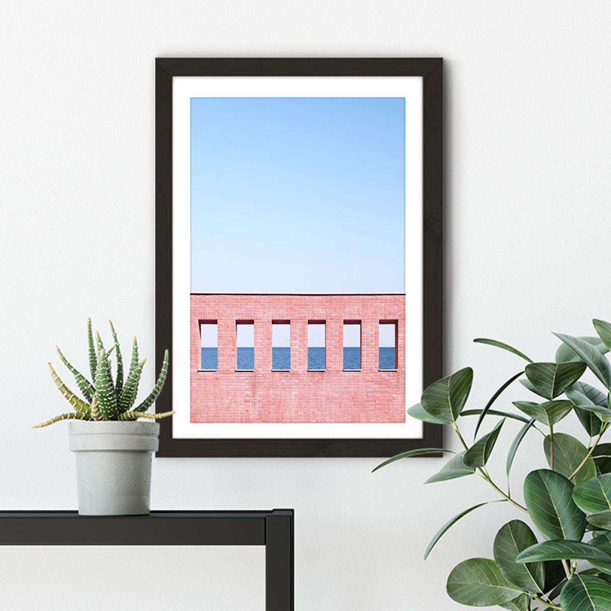 Sea View Art Print Black Frame – image 4