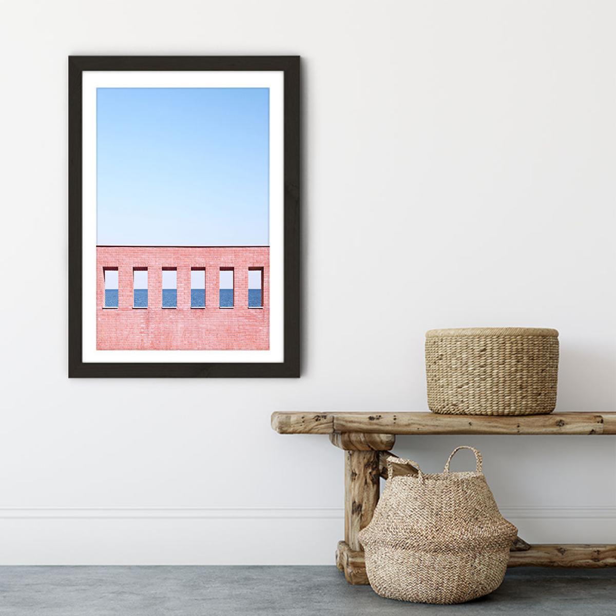 Sea View Art Print Black Frame – image 6