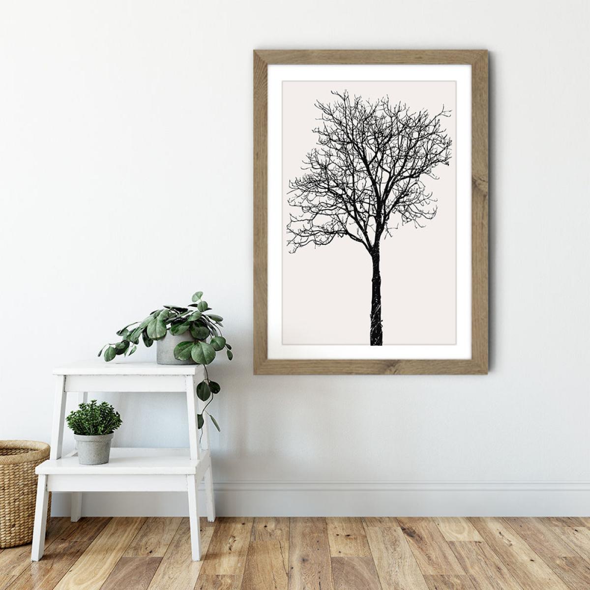 Black Birch Art Print Oak Frame – image 6