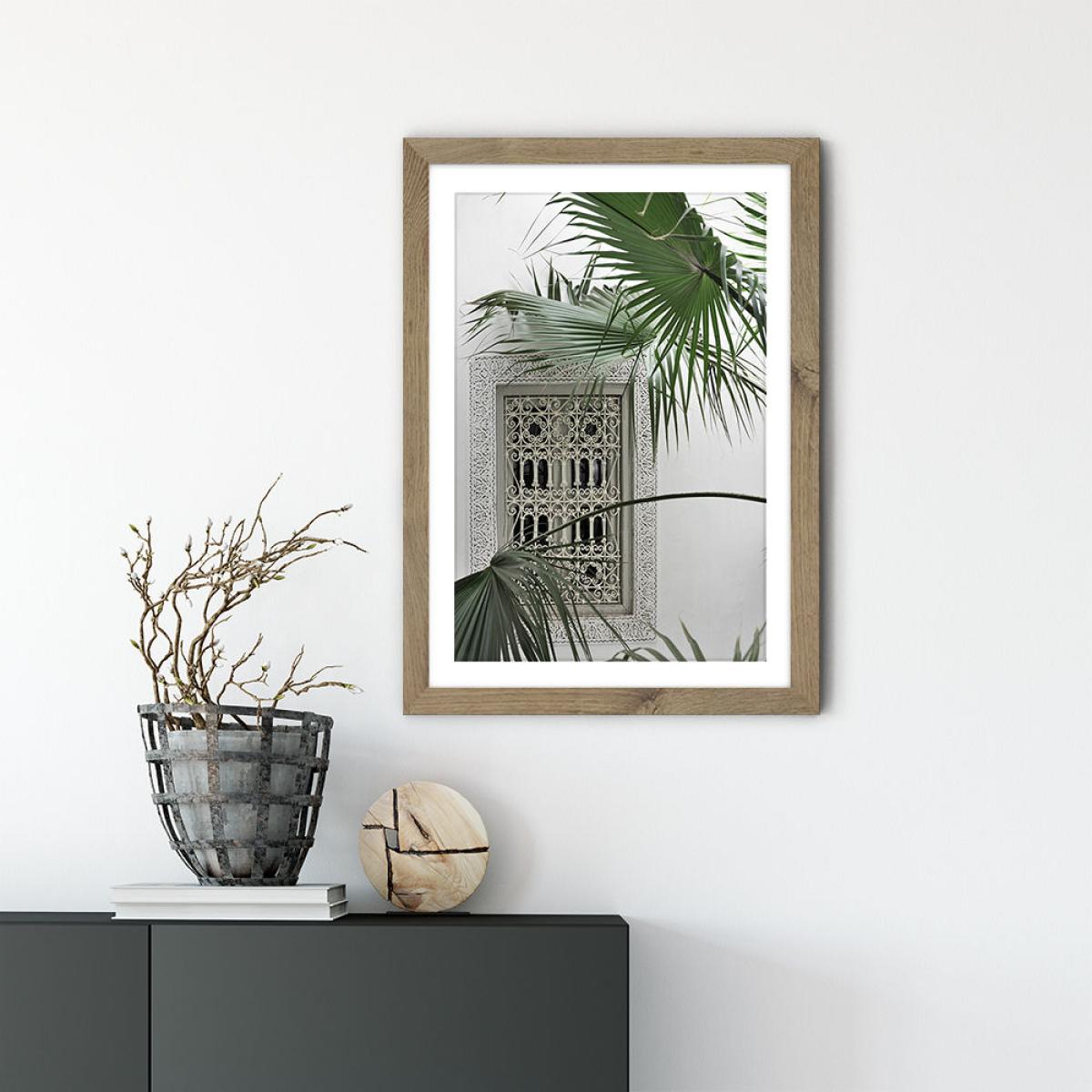 Orient Garden Dreams Art Print Oak Frame – image 2