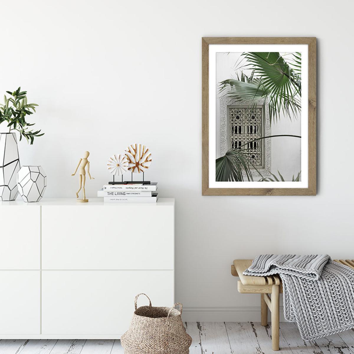 Orient Garden Dreams Art Print Oak Frame – image 3