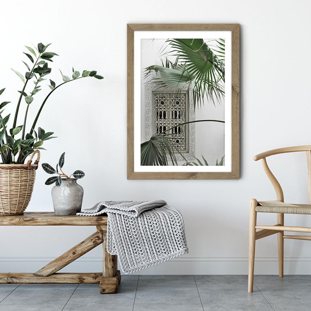Orient Garden Dreams Art Print Oak Frame – image 4