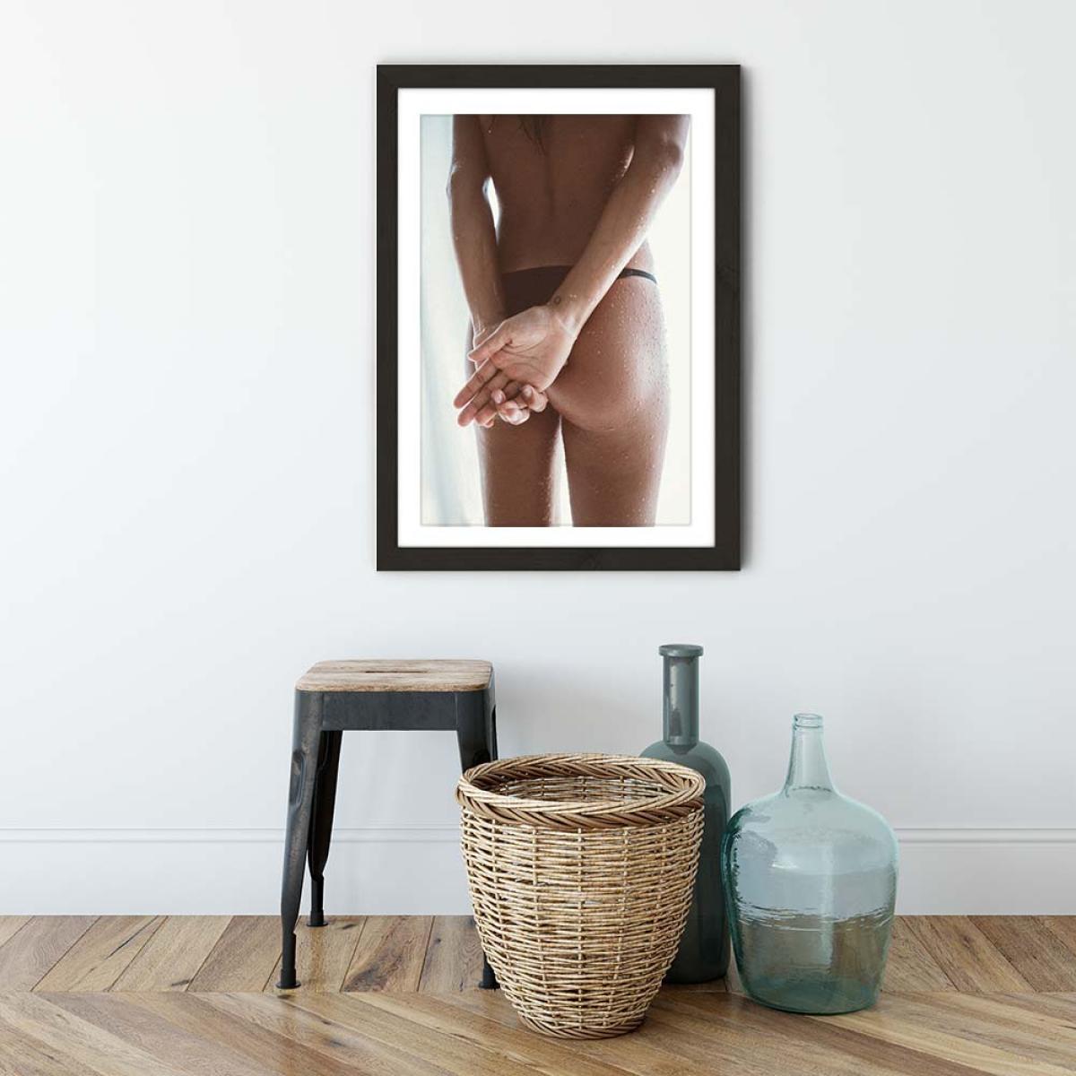 Skin Drops 2 Art Print Black Frame – image 3