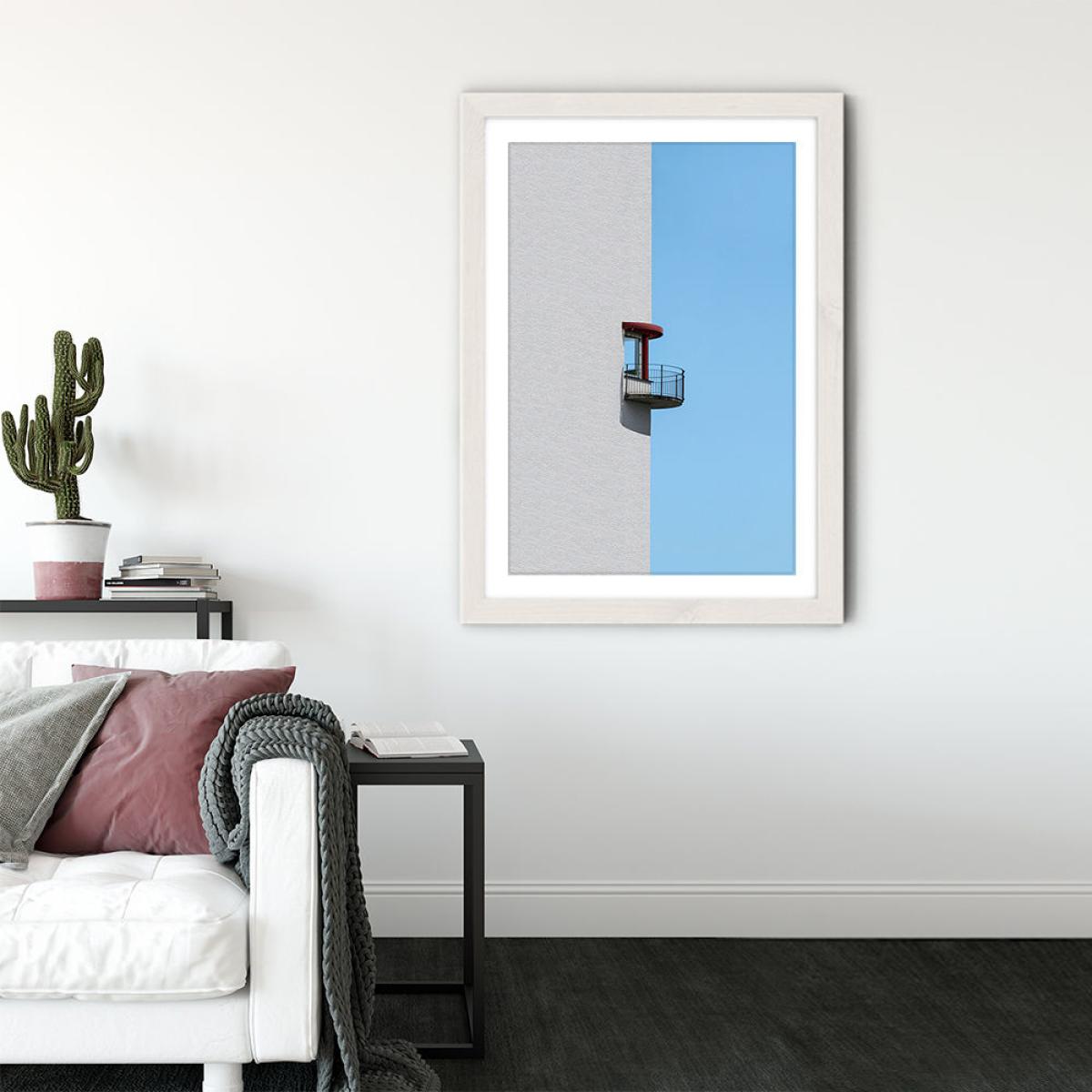 Half in Half Art Print White Frame – image 3