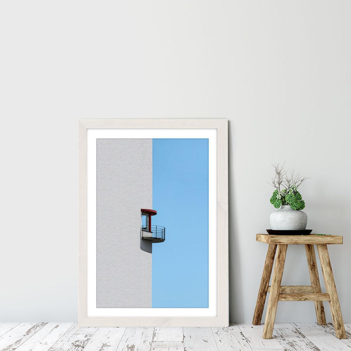 Half in Half Art Print White Frame – image 4