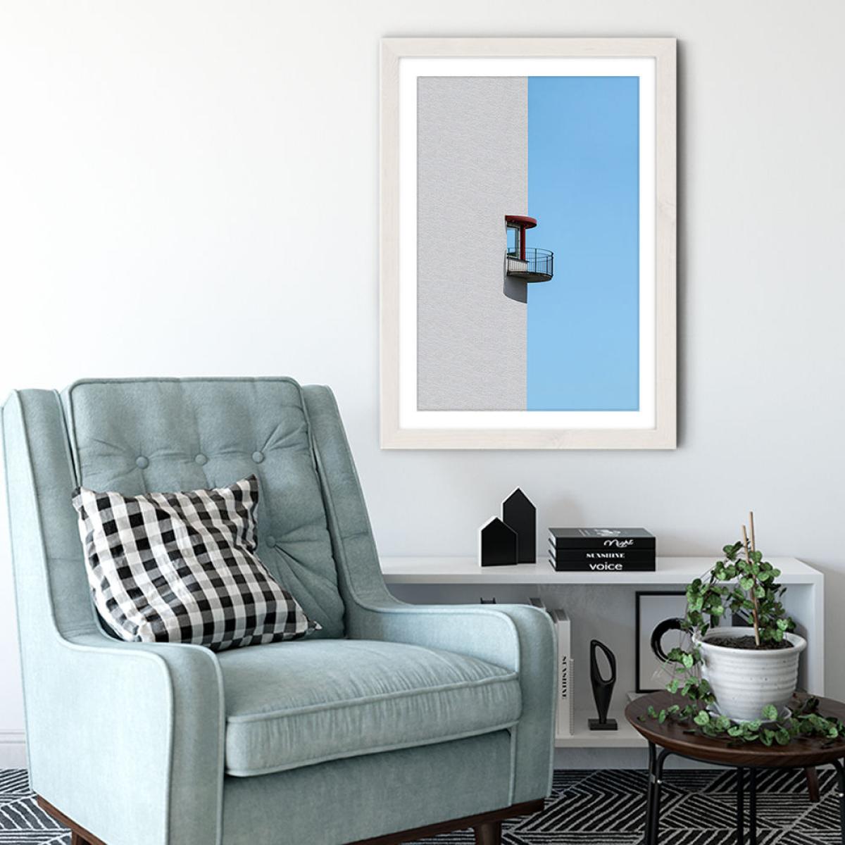 Half in Half Art Print White Frame – image 5