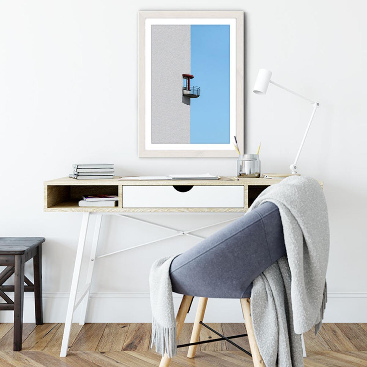Half in Half Art Print White Frame – image 6