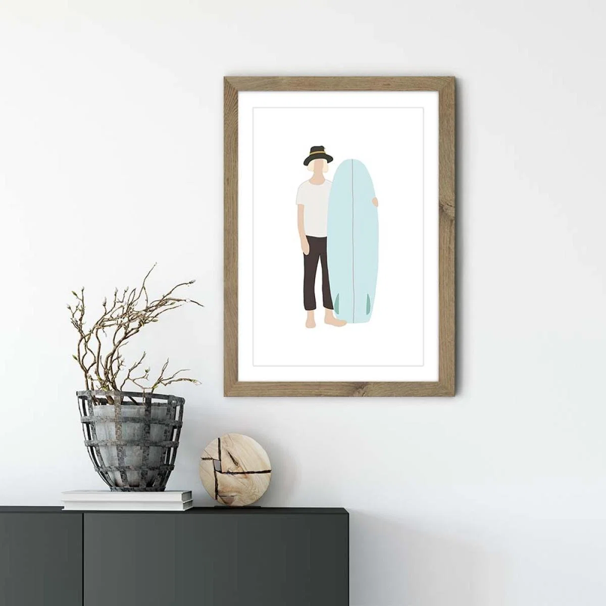 Wonderer Art Print Oak Frame – image 2